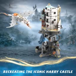 1056PCS Harry Castle Wizarding Bank Building Set MOC Adults Collectible Alley of Diagon Architecture Model Toys Kids Boys Gift