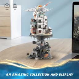 1056PCS Harry Castle Wizarding Bank Building Set MOC Adults Collectible Alley of Diagon Architecture Model Toys Kids Boys Gift