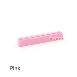 100pcs Thick  1x8 Dot DIY Building BlocksFigures Bricks Educational Creative Size Compatible With 3008 Plastic Toys for Children