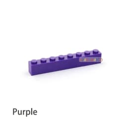 100pcs Thick  1x8 Dot DIY Building BlocksFigures Bricks Educational Creative Size Compatible With 3008 Plastic Toys for Children