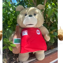 43cm 10 Movie Teddy Bear Ted 2 Plush Doll Toy Apron Soft Plush as a Christmas Birthday Gift for Good Friends