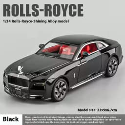 1:24 Rolls-Royce Shining Alloy Model Toy Vehicle, Best Collection for Vehicle Enthusiasts, Christmas/Birthday Gifts