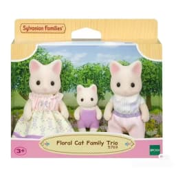IN STOCK Sylvanian Families Family Trio Pomeranian Sheep Panda Floral Cat Elephant Rabbit Mini Fairy Tale Party Toys
