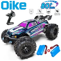 Oike RC Drift Car With LED Light 50KM/H / 80KM/H Brushless 4WD Remote Control Electric High Speed Racing Monster Truck for Adult