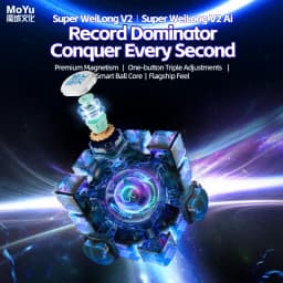 MOYU Super Weilong V2 AI 3X3X3 Magnetic Magic Speed Cube Super Weilong V2 20M Maglev UV Magico Puzzle