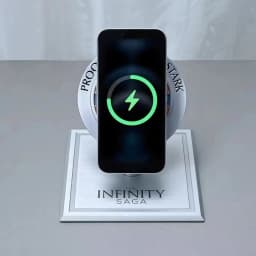 Iron Man Arc Reactor Wireless Charger Tony Stark Heart Reactor Lamp 15W Fast Wireless Charging Stand LED Light Collectible Gift