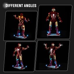 LED Light Set Suitable for Lego Iron Man Mark 3 Collectors' Edition 76344 Building Blocks