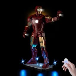 LED Light Set Suitable for Lego Iron Man Mark 3 Collectors' Edition 76344 Building Blocks
