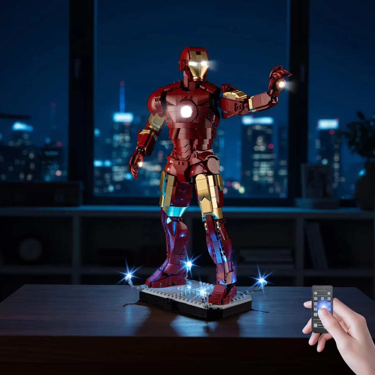 LED Light Set Suitable for Lego Iron Man Mark 3 Collectors' Edition 76344 Building Blocks