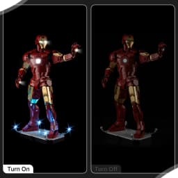 LED Light Set Suitable for Lego Iron Man Mark 3 Collectors' Edition 76344 Building Blocks