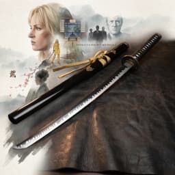 40inch Kill Bill Katana Sword Sabre Ninja Knife Blade Schwert Real Size Japanese Samurai ABS Safe Unsharpened Decor Toy Gift