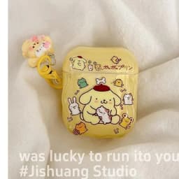 Cute Cartoon Character Cat and Dog Protective Case for AirPods Pro2 Pro3 Pro 3 2 1 4 Headphone Case with Keychain Girls Gift