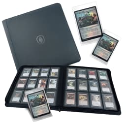 Holds 384 Toploaders | 12-Pocket | Ringless Double-Sided Pockets | Premium Top Loader Binder for Trading Cards