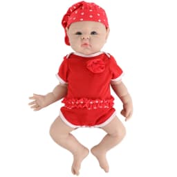 IVITA Beautiful Painted Realistic Silicone Reborn Baby Dolls Shipped from Brazil Warehouse for Children Christmas Gift