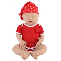 IVITA Beautiful Painted Realistic Silicone Reborn Baby Dolls Shipped from Brazil Warehouse for Children Christmas Gift