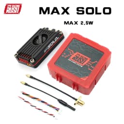 RUSH TANK MAX SOLO 5.8GHz 2.5W High Power 48CH 37CH VTX Video Transmitter with CNC shell for RC FPV Drone Aircraft