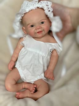 Aizwa1 13 Inch Handmade Vivienne Soft Touch Silicone Newborn Baby Girl Doll bebe reborn de silicona