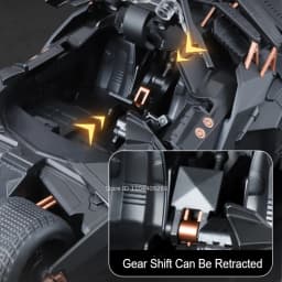 1:24 Batmobile Bolide Car Model Toy Doors Opened Shock Absorption Spray Sports Cars Models Sound Light Toys Gifts for Boys