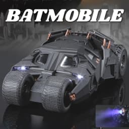 1:24 Batmobile Bolide Car Model Toy Doors Opened Shock Absorption Spray Sports Cars Models Sound Light Toys Gifts for Boys