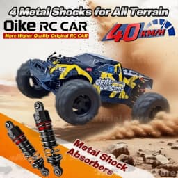 Oike Remote Control Car 4X4 Off Road Monster Truck All Terrain RTR 2.4G RC Car 40KPH High Speed 4WD Electric Vehicle Toy Gift