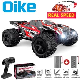 Oike Remote Control Car 4X4 Off Road Monster Truck All Terrain RTR 2.4G RC Car 40KPH High Speed 4WD Electric Vehicle Toy Gift
