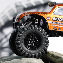 INJORA -4.05mm Offset Stamped Steel 1.3" Beadlock Wheels for 1/24 1/18 RC Crawlers (W1312)
