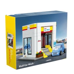 MOC City Retail Station Gas Station Car Wash Series Building Block Model Convenience Store Bricks Toys for Children DIY Gifts