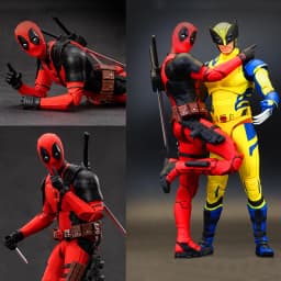 ZDTDS Deadpool & Wolverine Spider-Man X-Men Logan Winston Wilson Assembly Action Figures Collection Doll Joint Mobility Toy Gift