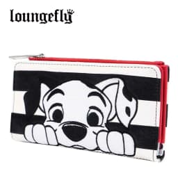 New Loungefly Disney 101 Dalmatians Striped Faux Leather Wallet