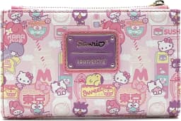 New Loungefly Disney 101 Dalmatians Striped Faux Leather Wallet