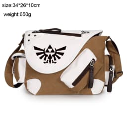 Game Zeldaes Legend Wild Breath Link Canvas Shoulder Bag Handbag School Casual Zipper Schoolbag Messenger Men Women Bag Gift