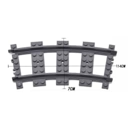 Train Track Railroad Accessories - City Train Track System with Railroad Crossing, Compatible with Major Brand Trains in Buildin