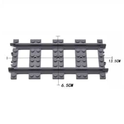 Train Track Railroad Accessories - City Train Track System with Railroad Crossing, Compatible with Major Brand Trains in Buildin