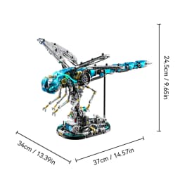 Creative Mechanical Dragonfly Construction Set Animal Building Blocks  MOC Educational Toy for Kids Adults STEM Learning Kit