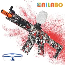 M416 Electric Gel Ball Blaster Toy Gun, Summer Outdoor Fun, High-Speed Rechargeable, Metallic, Family Pool/BBQ Games(No Bullets)