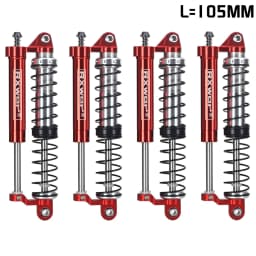 Adjustable Oil L=105mm Metal Negative Pressure Shock Absorber Double Damper For 1/8 Rc Crawler Car Meijiaxin H8h Yikong CROSSRS
