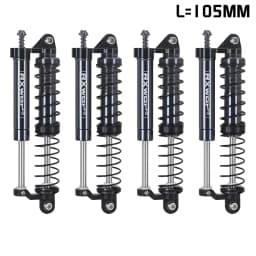 Adjustable Oil L=105mm Metal Negative Pressure Shock Absorber Double Damper For 1/8 Rc Crawler Car Meijiaxin H8h Yikong CROSSRS