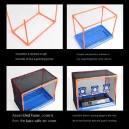 Targets For Nerf Guns Auto Reset Electric Shooting Target Accessories Kids Sound Light Shooting Game Toys High Precision Scoring