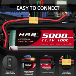 HRB 2S 3S 5S 4S 6S Lipo Battery 3300mah 4500mah 5000mah 6000mah 7.4V 11.1V 14.8V 18.5V 22.2V XT60 XT90 FPV Airplanes