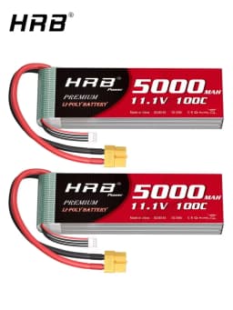 HRB 2S 3S 5S 4S 6S Lipo Battery 3300mah 4500mah 5000mah 6000mah 7.4V 11.1V 14.8V 18.5V 22.2V XT60 XT90 FPV Airplanes
