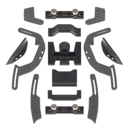 Carbon Fiber Modular 1/24 LCG Chassis Kit for SCX24 Custom Builds Performance Comp Rigs with High Clearance Adjustable Wheelbase