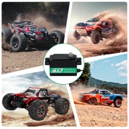 PTK 9715 TG-D Hollow Cup Waterproof Servo Metal Short Body Servo Rock Climbing Bike Drifting Bike RC Helicopter Protocol SR SSR