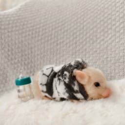 5 Inch Silicone Piglet Soft Cute Mini Realistic Animals with Accessories Lifelike Reborn Newborn Pig Doll Decompression Toy Gift