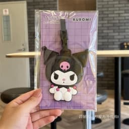 Creative cartoon cute big-eared dog and cat luggage tag travel luggage tag suitcase ID card address clip luggage check-in portab