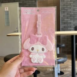 Creative cartoon cute big-eared dog and cat luggage tag travel luggage tag suitcase ID card address clip luggage check-in portab