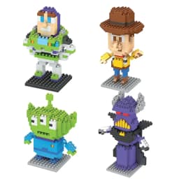 Hero Cartoon Micro Particle Building Blocks Children Assembly Toy Anime Action Figure Boy Girl Kid Gift Cute Toy Building Bricks