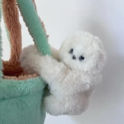 Shy Robot Owl Plush Pendant Cute Stuffed Doll Wristband Bag Hanging Ornament Soft Fluffy Keychain Decorative Accessory