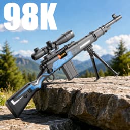 Multiple Models of Safe Shell-Ejecting Soft Bullet Toy Guns 98K&M416, Game Replica Models, Classic Manual Side-Loading