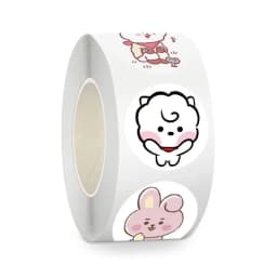 500PCS BT21 Cute Cartoon Stickers KOYA‌ RJ CHIMMY COOKY‌ SHOOKY‌ MANG‌ K-pop Idol Merch for DIY Phone Case Scrapbook Decoration