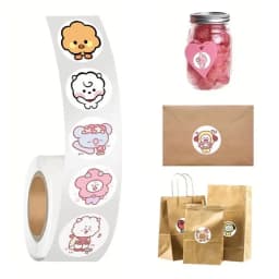 500PCS BT21 Cute Cartoon Stickers KOYA‌ RJ CHIMMY COOKY‌ SHOOKY‌ MANG‌ K-pop Idol Merch for DIY Phone Case Scrapbook Decoration